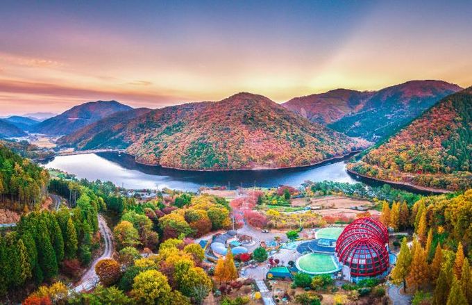 2022년 남해힐링숲타운 일대 전경(2022년 11월 4일 촬영)