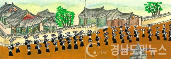 정일여자중학교 3학년 조가영 학생의 ‘천년의 조각’