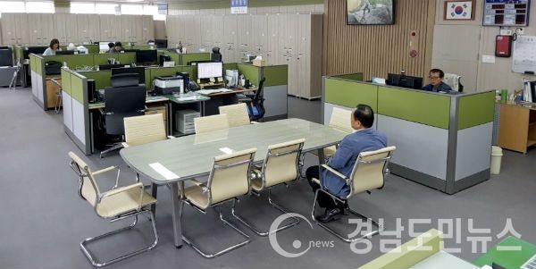 합천군 용주면사무소 리모델링 공사로 새단장(사진/합천군)
