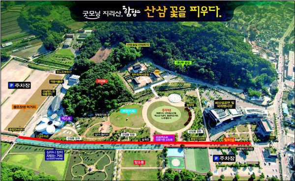 소망등 배치도(사진/함양군)