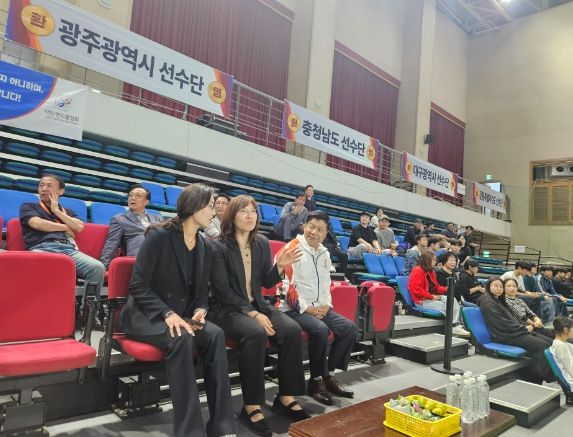 제105회 전국체육대회 고성군 경기장 문화체육관광부 장미란 차관 방문