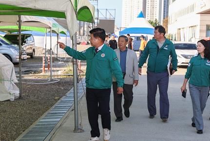 고성군수, 제8회 고성 가리비 수산물축제 안전점검 실시
