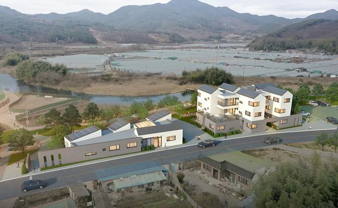 농업근로자 기숙사 조감도