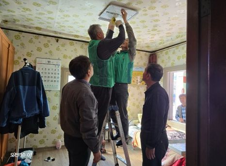 양산시 원동면, 거동불편 가구에 LED 전등 교체 지원