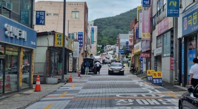 간판개선사업 현장