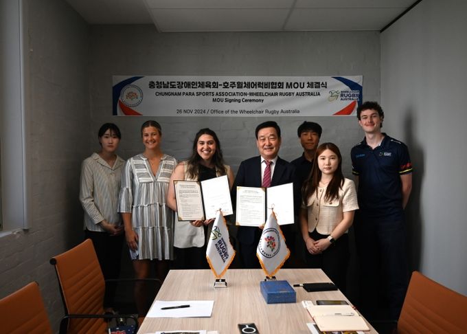 세계로 뻗어가는 충남휠체어럭비