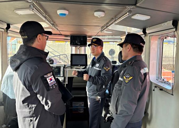 사천해경서장 신형 구조정 배치에 따른 현장점검