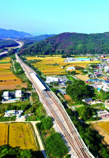 동해선 월포역 전경