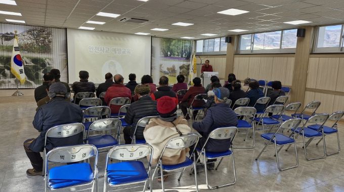 성주군 벽진면, 노인일자리(재활용품질개선활동) 안전교육 실시