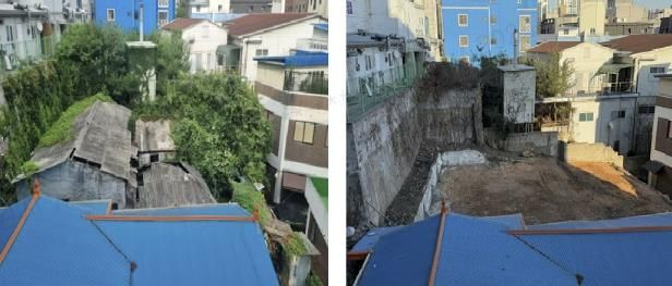 빈집정비사업으로 철거한 망포동 빈집