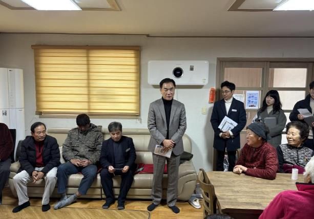 정장선 평택시장 한파쉼터 방문