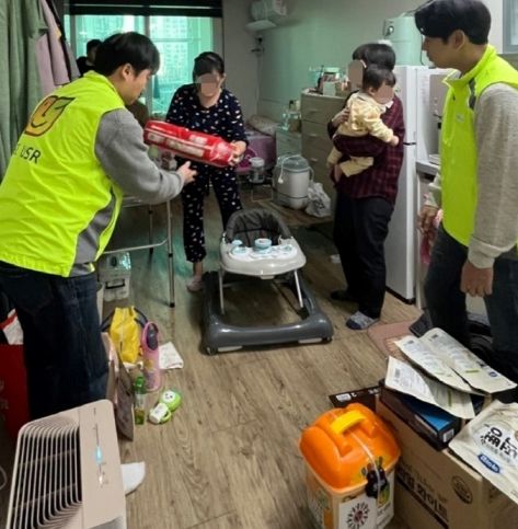 LG전자노동조합평택지부, 한부모 가정에 설 명절 꾸러미 전달