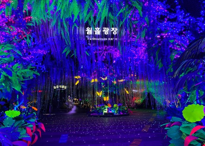 광명동굴 내 웜홀광장.