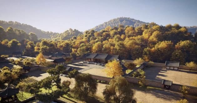 디지털 콘텐츠로 복원된 벽제관 전경