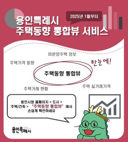 용인특례시 주택동향 통합뷰 홍보 배너