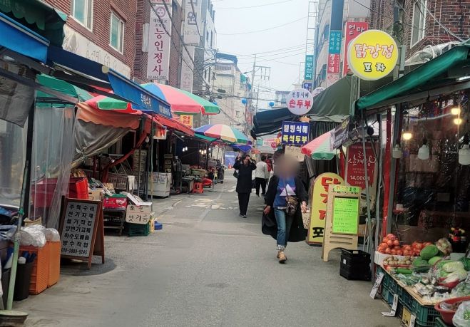 자마장시장 골목형상점가