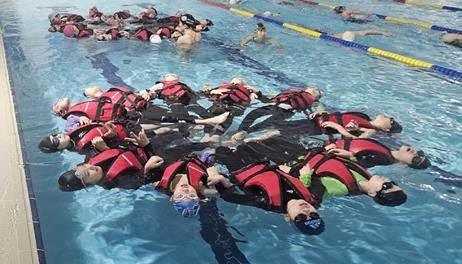 구미도시공사, 들성생활체육센터 초등학교 생존 수영교실 개설