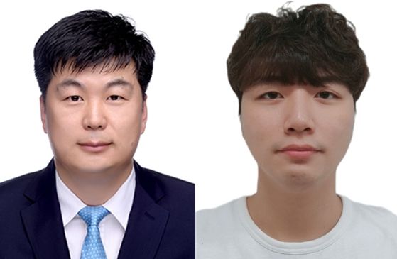 경상국립대학교 해양과학대학 해양토목공학과 이우동 교수와 박사과정 이창민 씨(왼쪽부터)