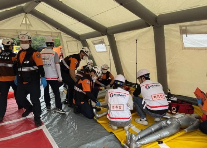 인천 서구보건소, 서부소방서와 다수 사상자 구급 대응 훈련 실시