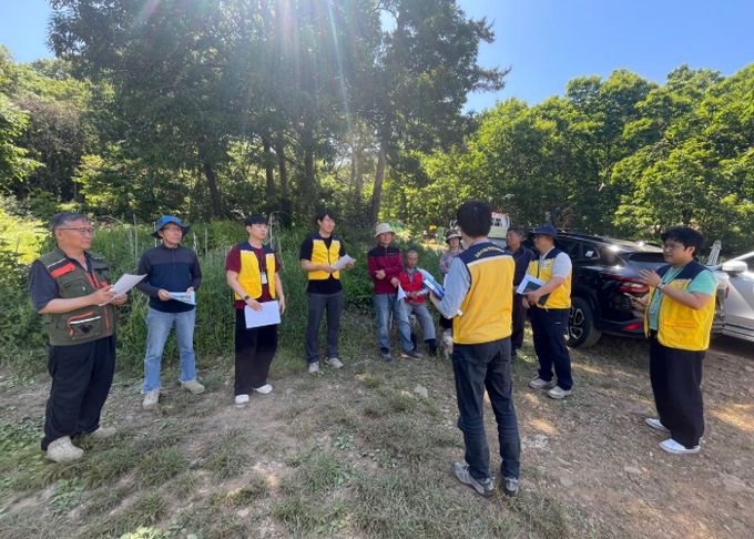 주민대피훈련 모습