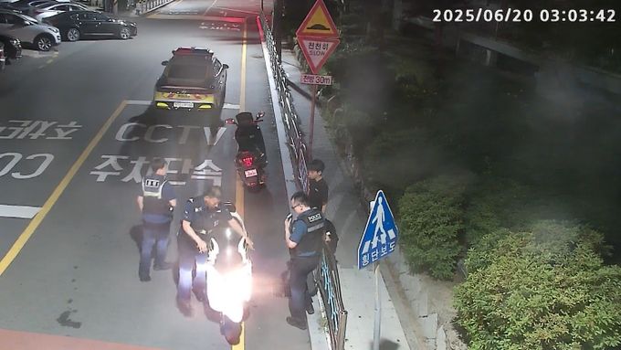 동구 CCTV로 청소년 오토바이 절도 현장 적발