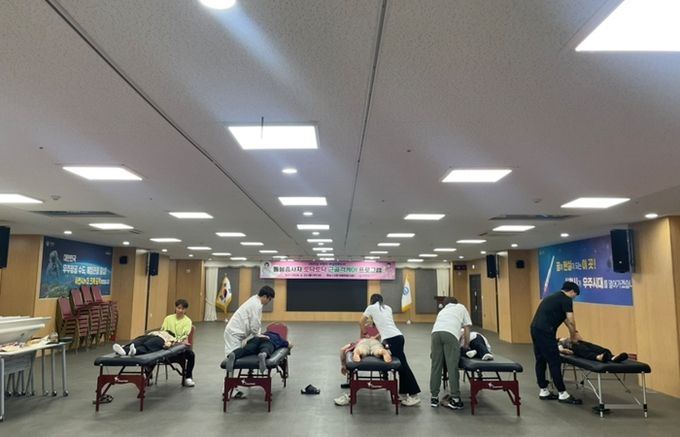 사천시, 돌봄 종사자 대상 ‘토닥토닥 근골격케어 프로그램’ 실시