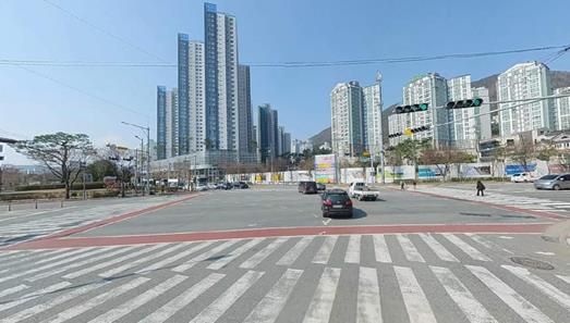 ‘구산동지석묘사거리’ 모습