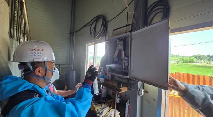 사천시 여름철 축산재해 예방을 위한 합동점검