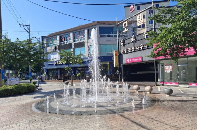 고성군, 동외광장 바닥분수 운영
