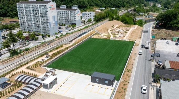 남면 그라운드골프장 및 별어곡역 실외정원