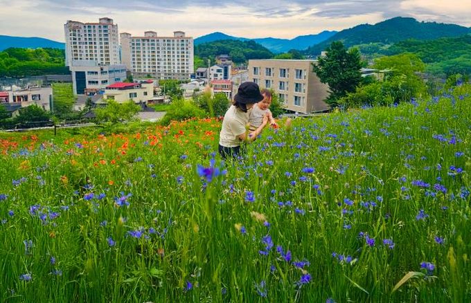 “산청읍 쌈지공원서 추억 만들며 힐링하세요”