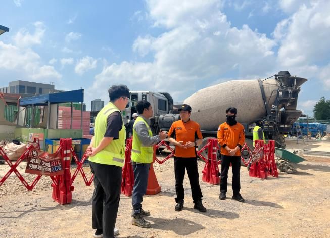 나주소방서, 장마철 대비 공사장 안전점검 실시