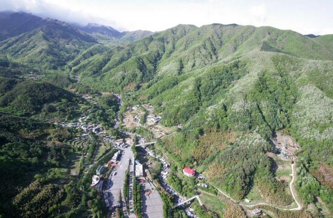 산청군 중산리 지리산 전경