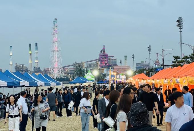 포송마차 행사장 전경.