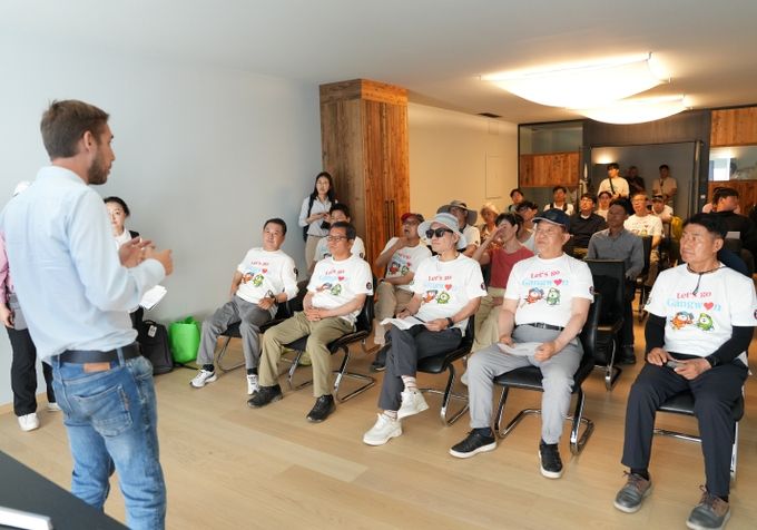 산악케이블카 운영 현황 확인(김진태 도지사 - 남티롤 돌로미티)