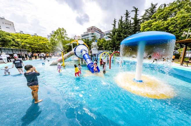 오조산근린공원 물놀이장 조성(2024년 7월)