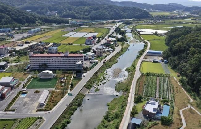 풍수해생활권 종합정비 대상 지역 사진(봉죽지구)