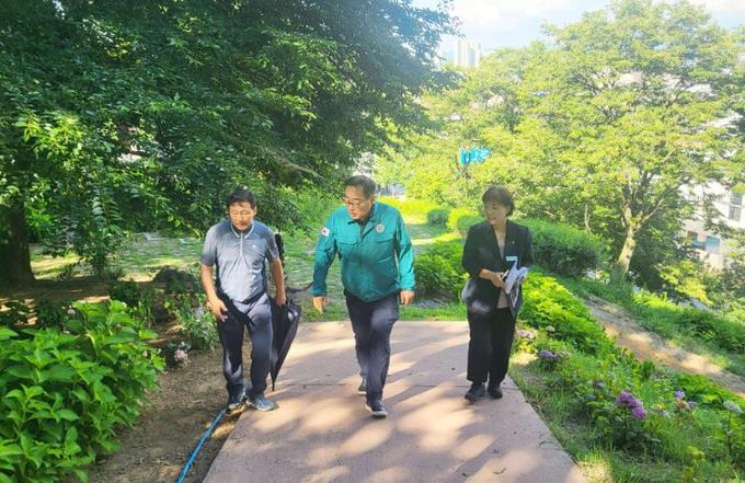함양군 백삼종 부군수 상림공원 등 문화시설분야 현장 점검