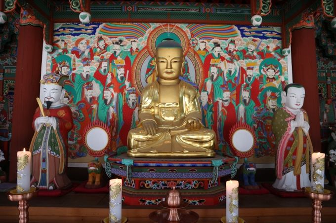 창원 성주사 석조지장보살삼존상