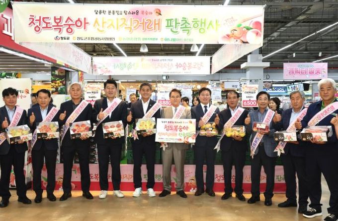 농협울산유통센터에서 7월 3일부터‘청도복숭아 판촉행사’개최