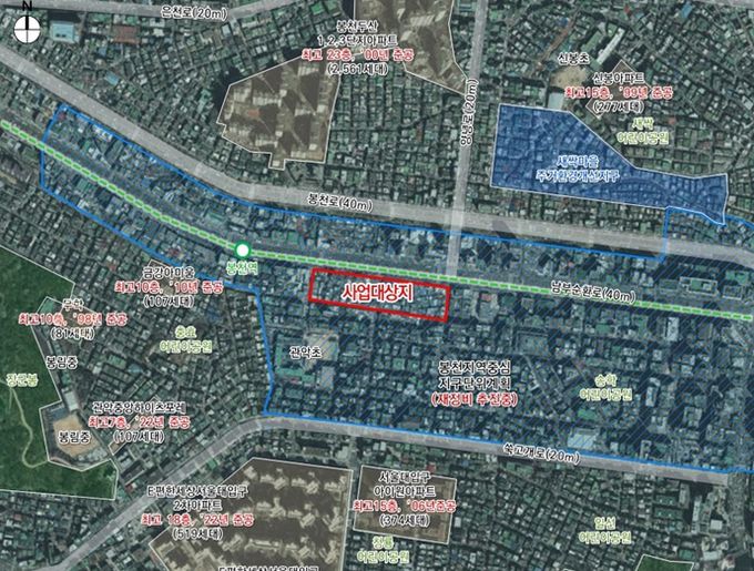 위치도 (관악구 봉천동 922번지 일대)