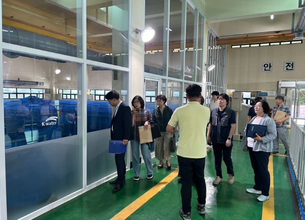 사천시, 수돗물 수질평가위원 사천정수장 견학