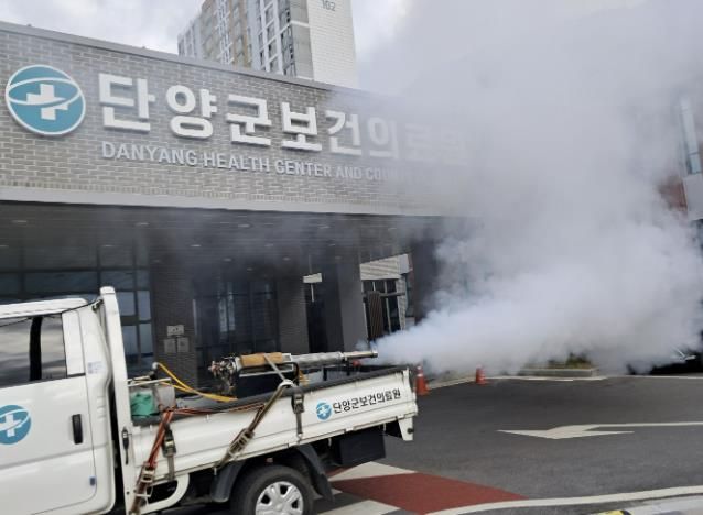 새벽 방역 사진