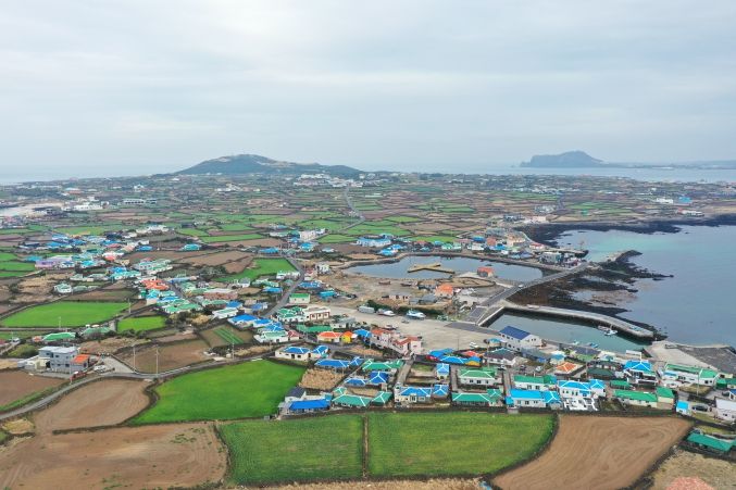 우도면 오봉리 전경