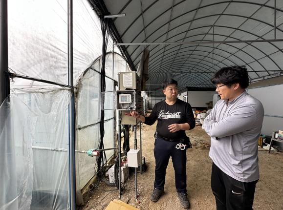 스마트 관개 시스템 운영 사진