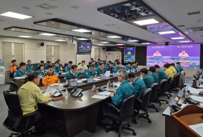 중호우 총력대응 박명균 행정부지사 주재 긴급 대책회의