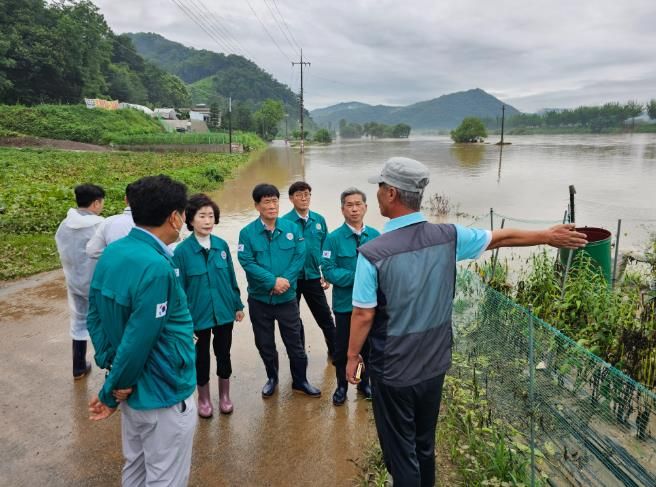 수해 현장 방문