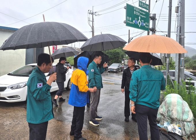 집중호우 피해 현장 신속점검