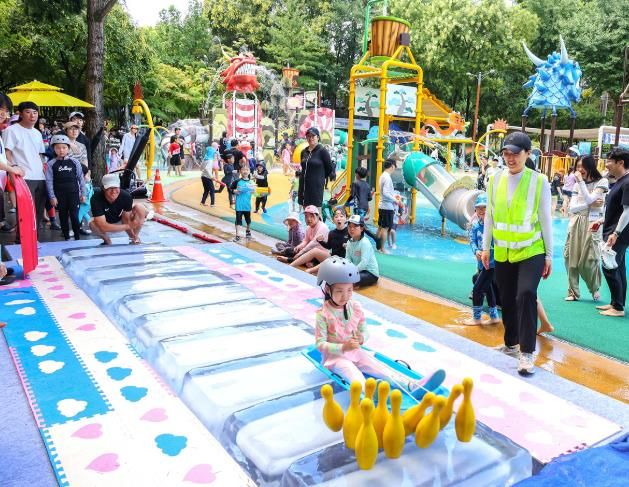대구 서구 전년도 아이스 축제 사진.