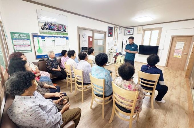 청송군치매안심센터, 치매보듬마을 대상 소방안전·보이스피싱 예방 교육 운영